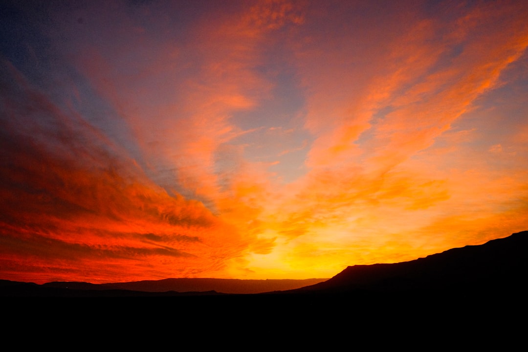 Photo Fiery sunset